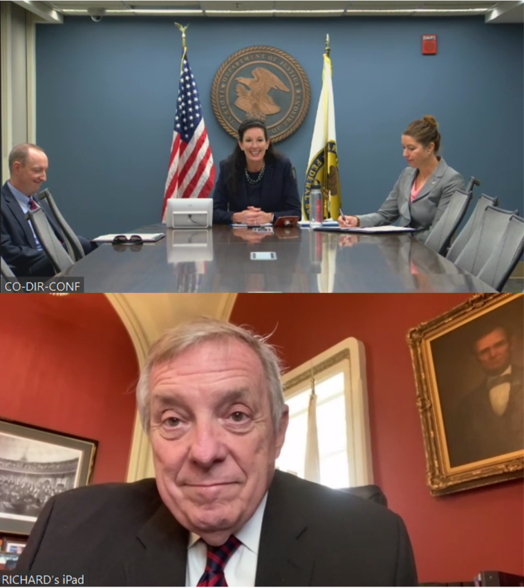 DURBIN MEETS WITH NEW BOP DIRECTOR